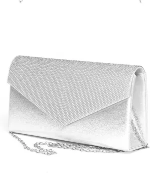 Inlaid Rhinestone Envelope Bag Simple Versatile Banquet Handbag