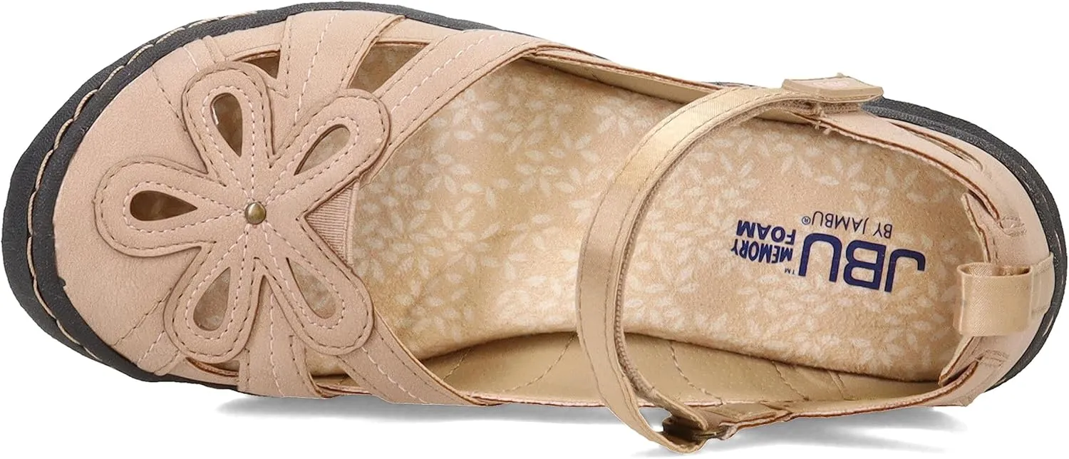 JBU Magnolia Womens Comfort Casual Classic Mary Jane Flats Fashion Shoes