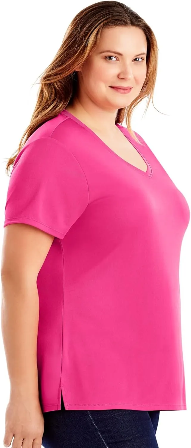 Just My Size Women's Short Sleeve Cool Dri Tshirt