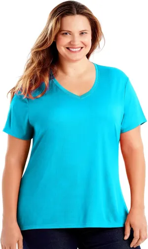 Just My Size Women's Short Sleeve Cool Dri Tshirt