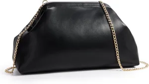KALIDI Dumpling Crossbody Bag Soft Vegan Leather Evening Clutch for Women Wedding Purse Summer Soft Vegan Leather Handbag