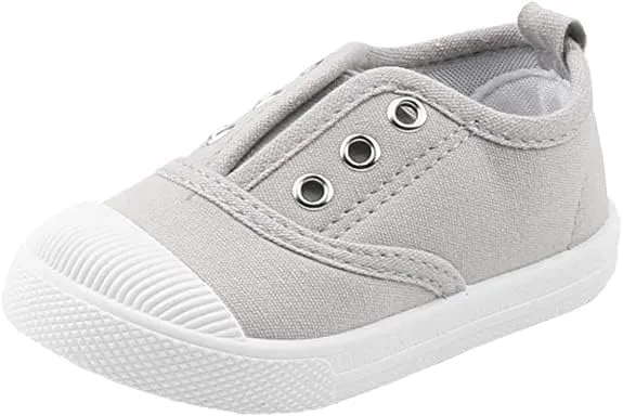 kkdom Kids Candy Color Canvas Sneaker Slip-on Baby Boys Girls Casual Fashion Shoes