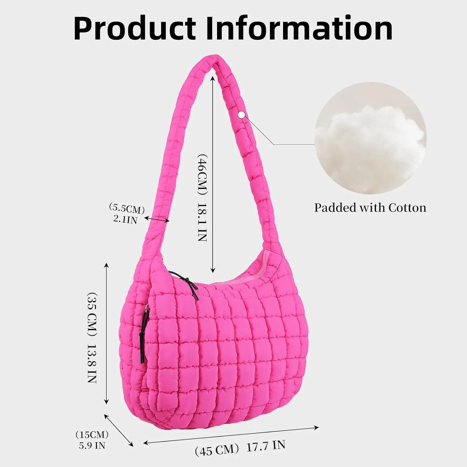 Large Quilted Tote Bag Crossbody Puffer Tote Bags for Women Quilted Hobo Bags Carryall Shoulder Bubble Bag