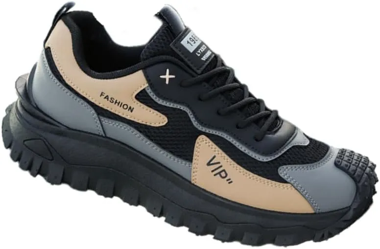 Large Size Men's Casual Fashion Sneakers mesh Breathable Match Color 2025 New Trend Increase FJ0313