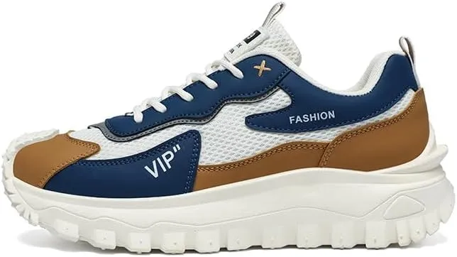 Large Size Men's Casual Fashion Sneakers mesh Breathable Match Color 2025 New Trend Increase FJ0313