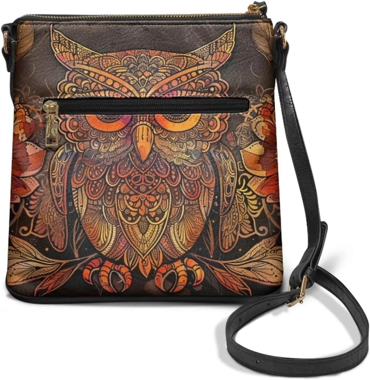 Leather Crossbody Hobo Purses for Women, Ladies Shoulder Bags Handbags Sling Messenger Bag
