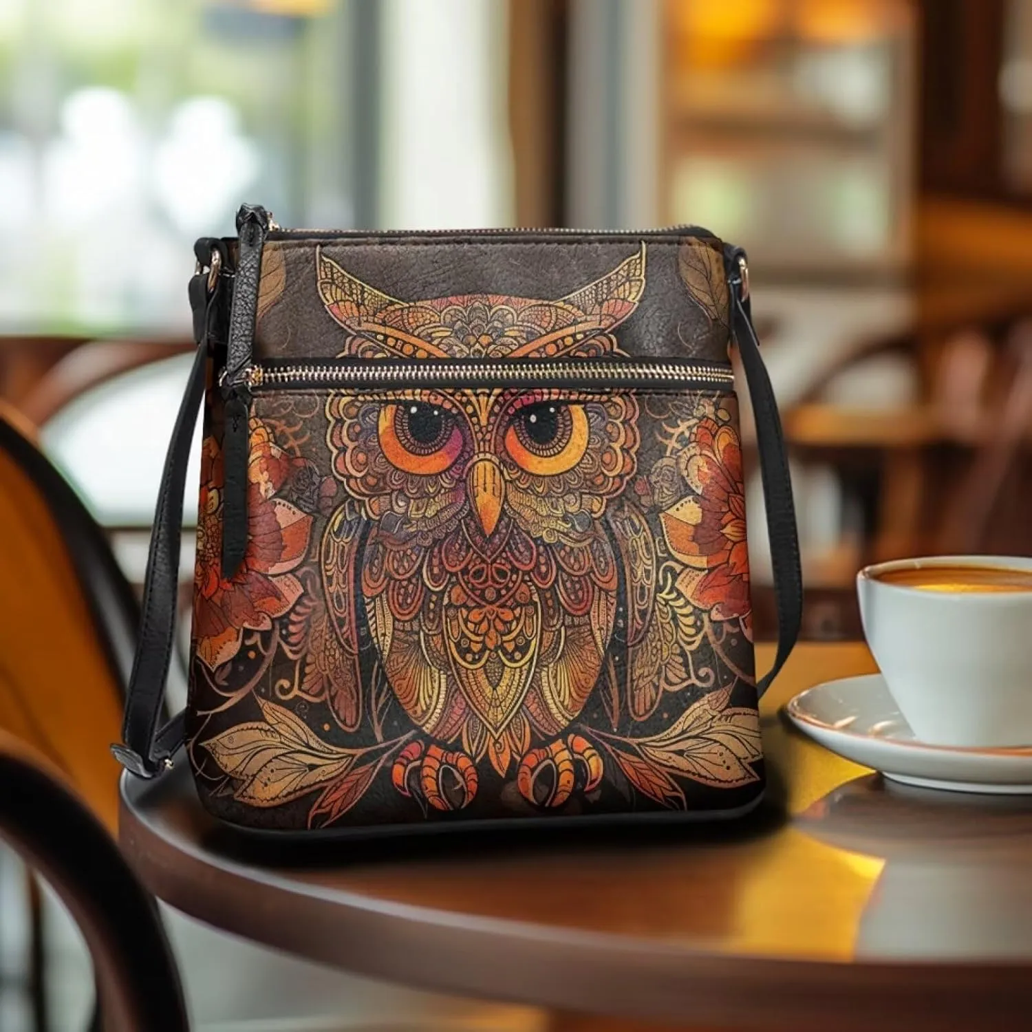 Leather Crossbody Hobo Purses for Women, Ladies Shoulder Bags Handbags Sling Messenger Bag