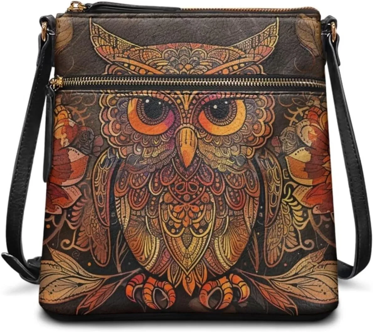 Leather Crossbody Hobo Purses for Women, Ladies Shoulder Bags Handbags Sling Messenger Bag