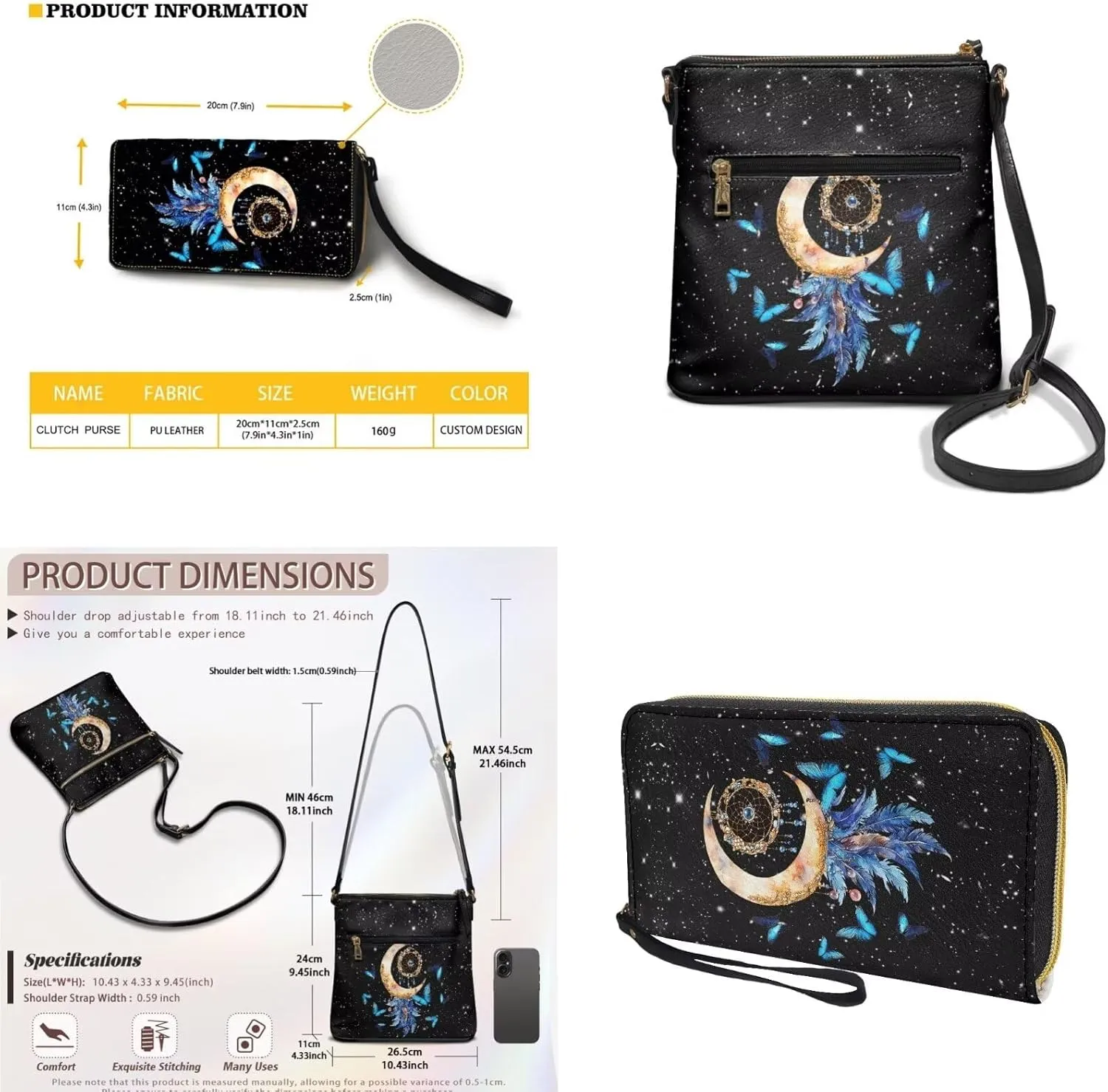 Leather Crossbody Satchel Bags for Women Sling Messenger Purse Shoulder Bag with Wallet