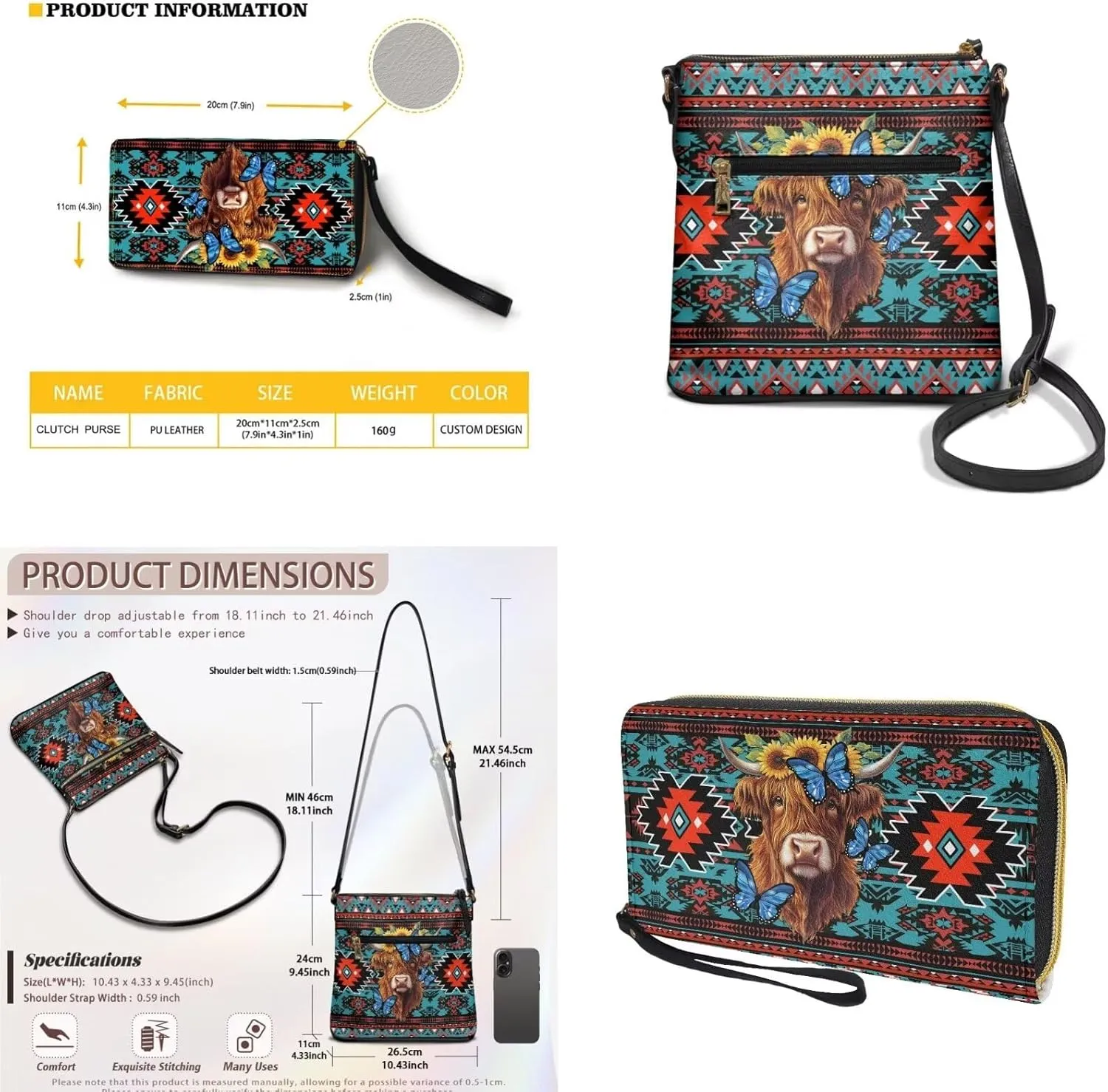 Leather Crossbody Satchel Bags for Women Sling Messenger Purse Shoulder Bag with Wallet
