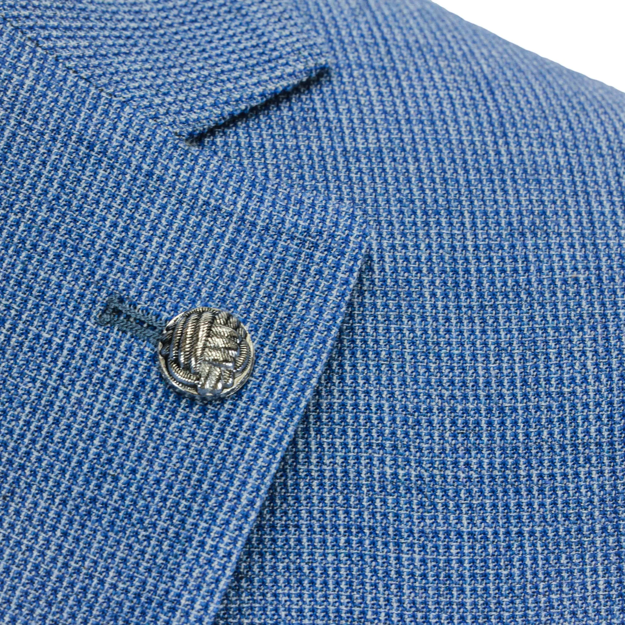 Light Blue Hampton Contemporary Fit Wool-Cotton Sport Jacket - Jack Victor