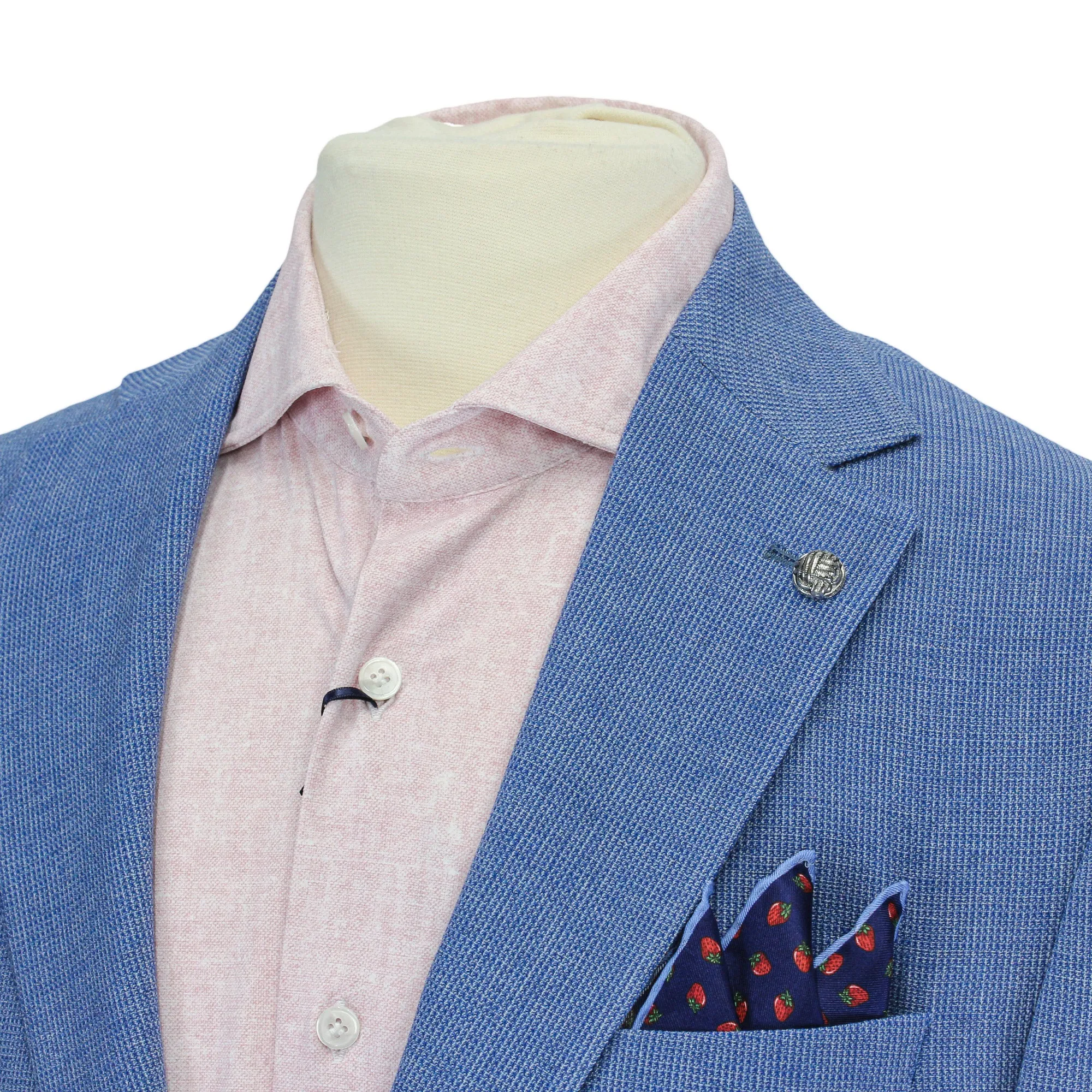 Light Blue Hampton Contemporary Fit Wool-Cotton Sport Jacket - Jack Victor