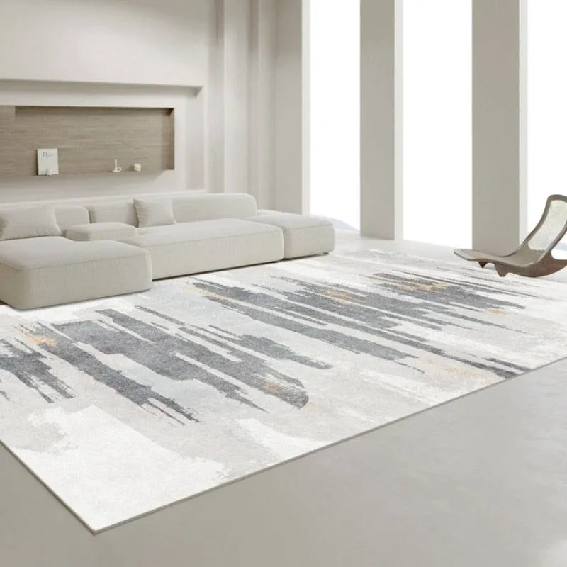 Light Luxury Carpet Home Decoration Large Area Living Room Bedroom Study Cloakroom Thickened Soft Polyester Rugs