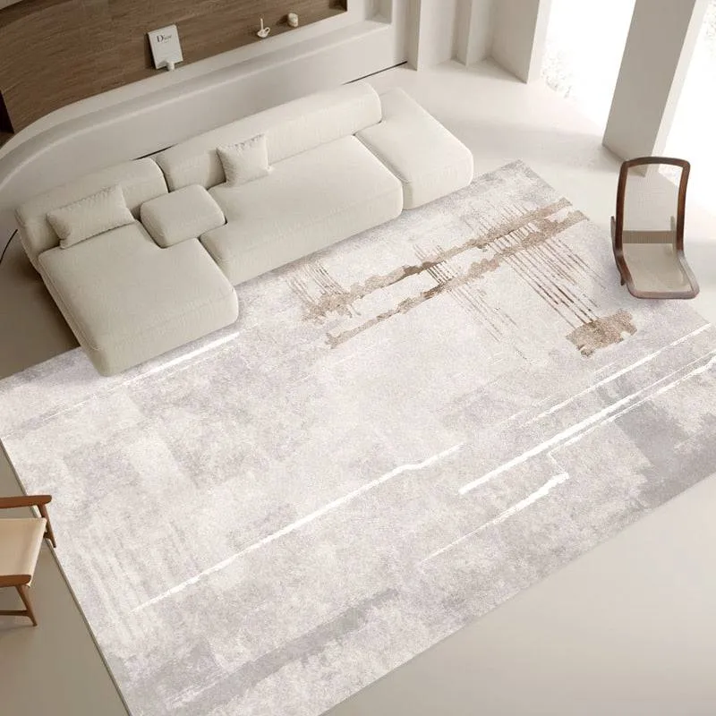 Light Luxury Carpet Home Decoration Large Area Living Room Bedroom Study Cloakroom Thickened Soft Polyester Rugs
