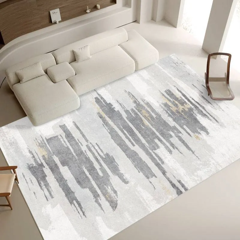 Light Luxury Carpet Home Decoration Large Area Living Room Bedroom Study Cloakroom Thickened Soft Polyester Rugs