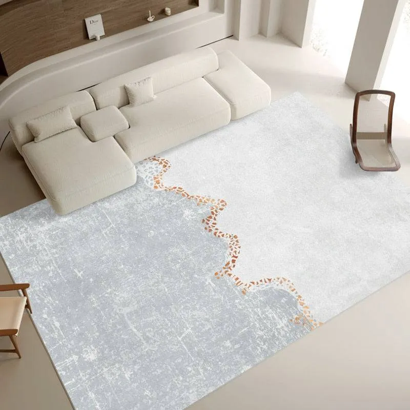 Light Luxury Carpet Home Decoration Large Area Living Room Bedroom Study Cloakroom Thickened Soft Polyester Rugs