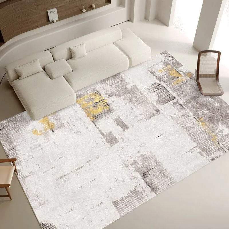 Light Luxury Carpet Home Decoration Large Area Living Room Bedroom Study Cloakroom Thickened Soft Polyester Rugs