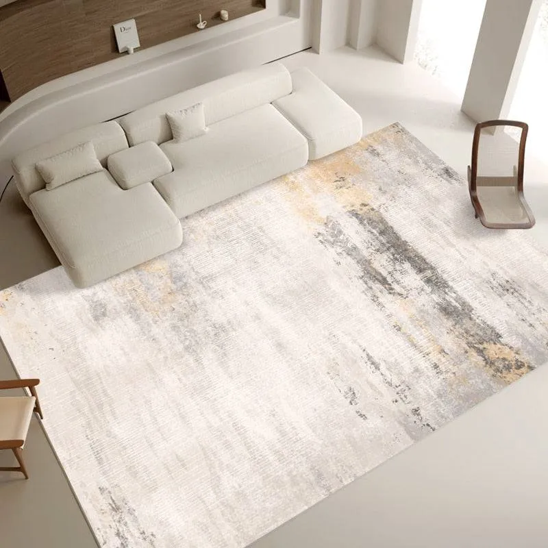 Light Luxury Carpet Home Decoration Large Area Living Room Bedroom Study Cloakroom Thickened Soft Polyester Rugs