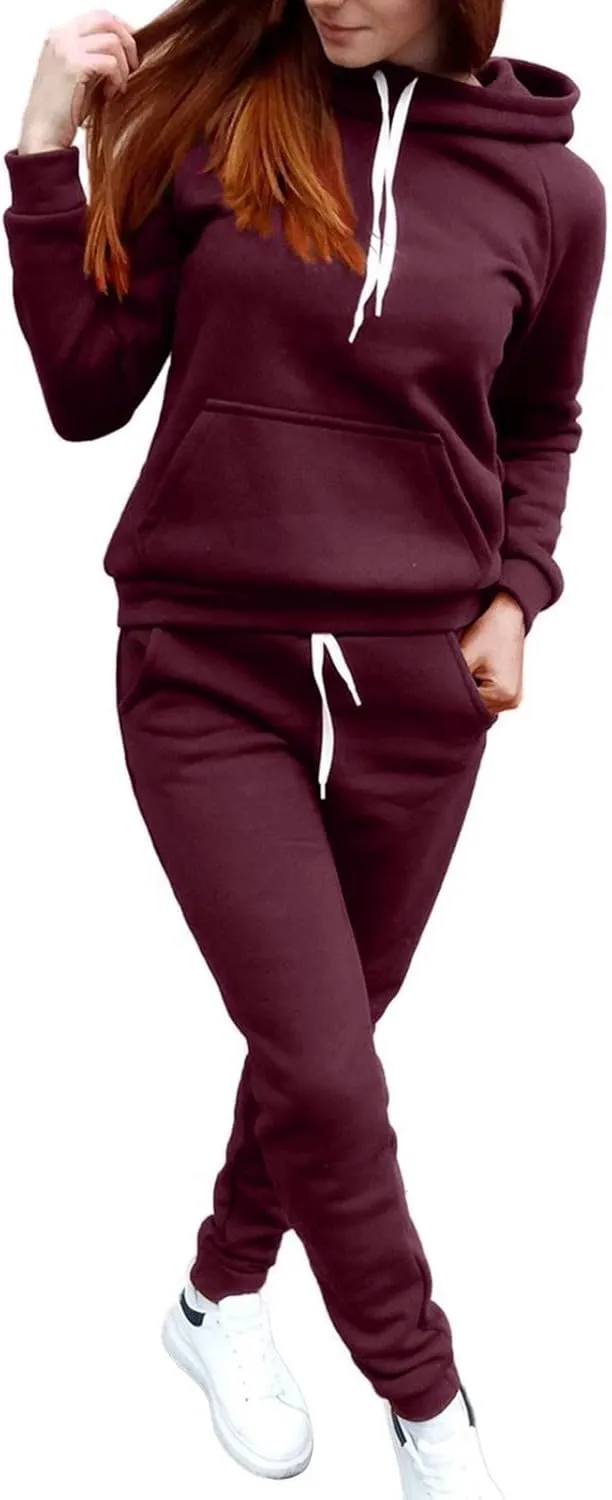 Lounge Sets for Women 2024 Long Sleeve Crewneck Baggy Shorts Sweatshirt with Jogger Pants 2 Piece