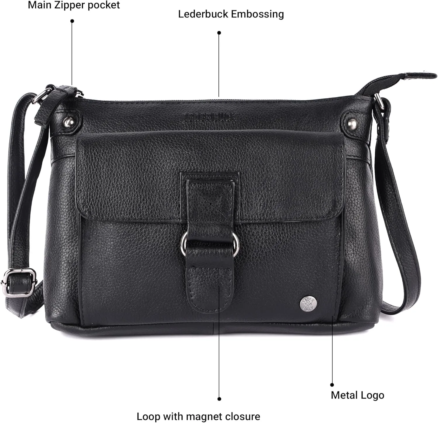 Lucy Small Soft Leather Crossbody Handbags Purses