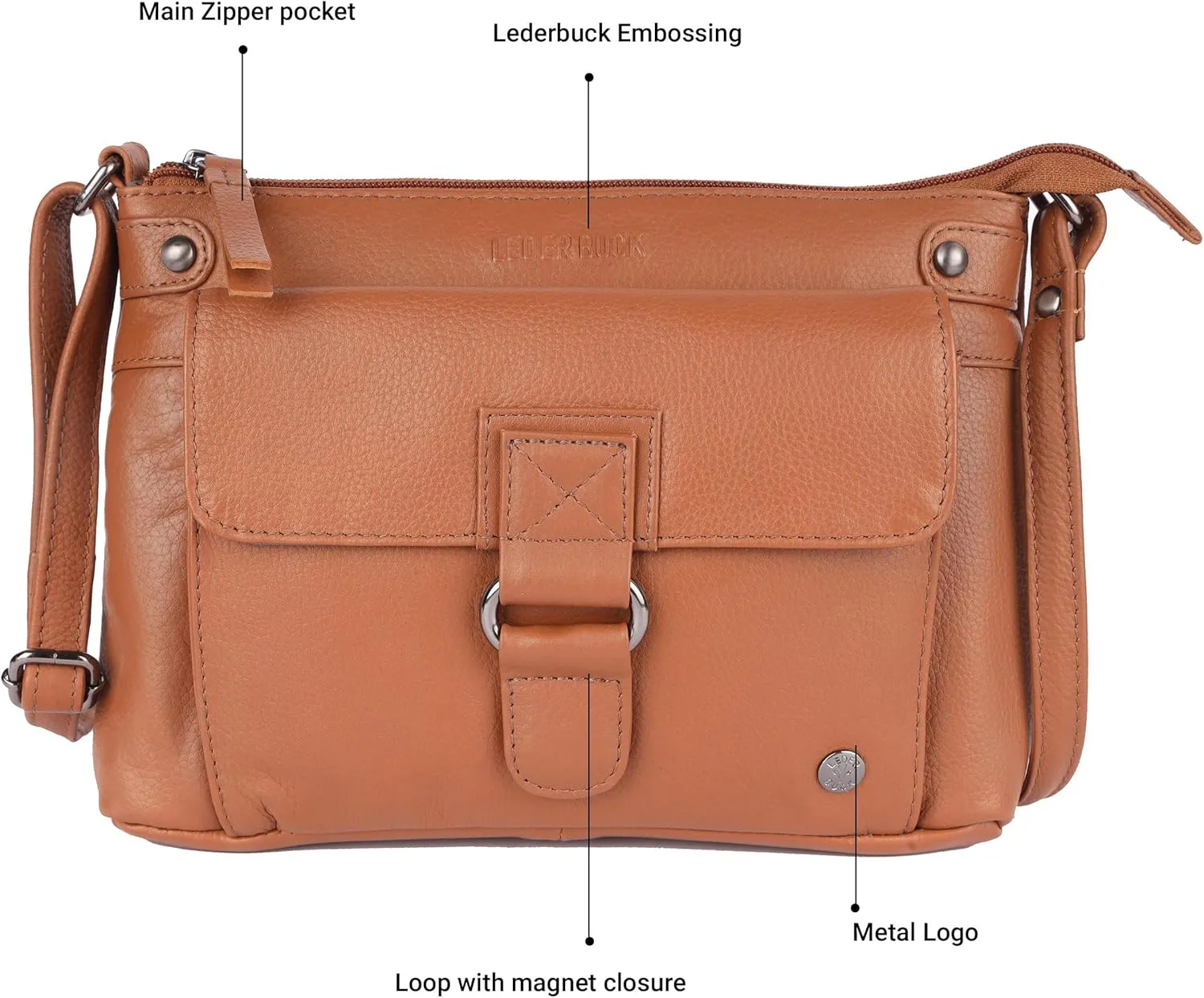 Lucy Small Soft Leather Crossbody Handbags Purses