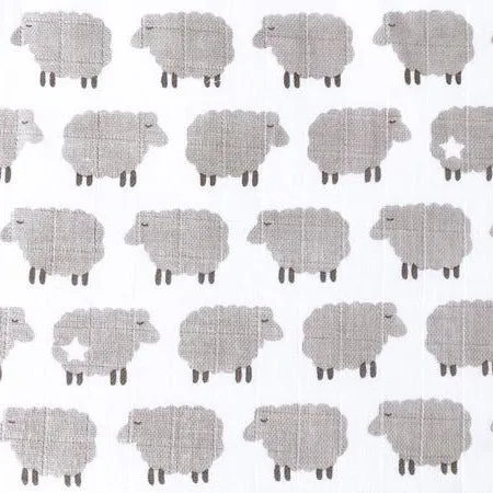 Masilo Organic Muslin Snuggle Blanket - Counting Sheep