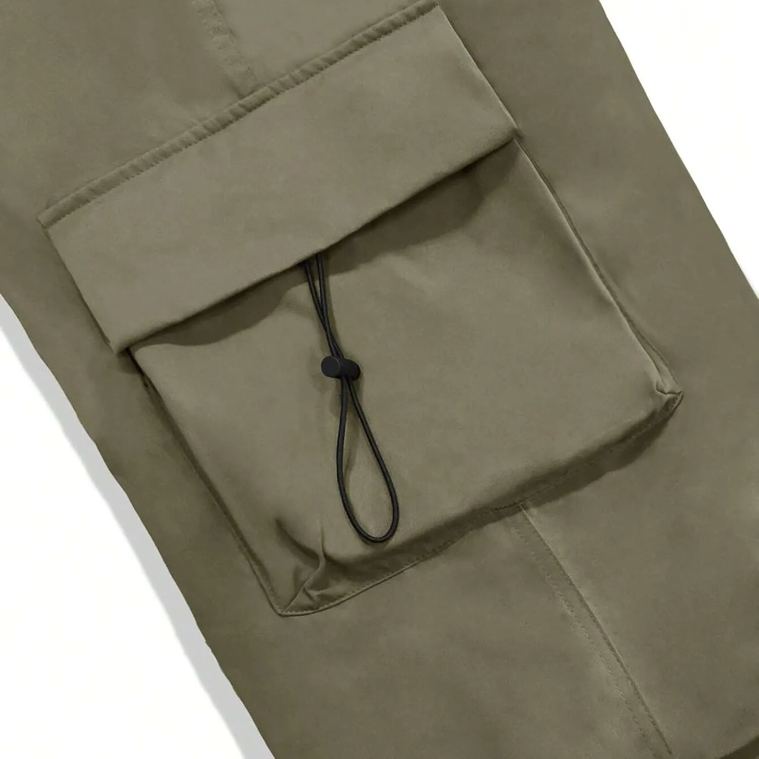 Mens Baggy Cargo Pants, Trendy Casual Sports Parachute Pant, Loose Fit Harem Joggers with Pockets for Streetwear