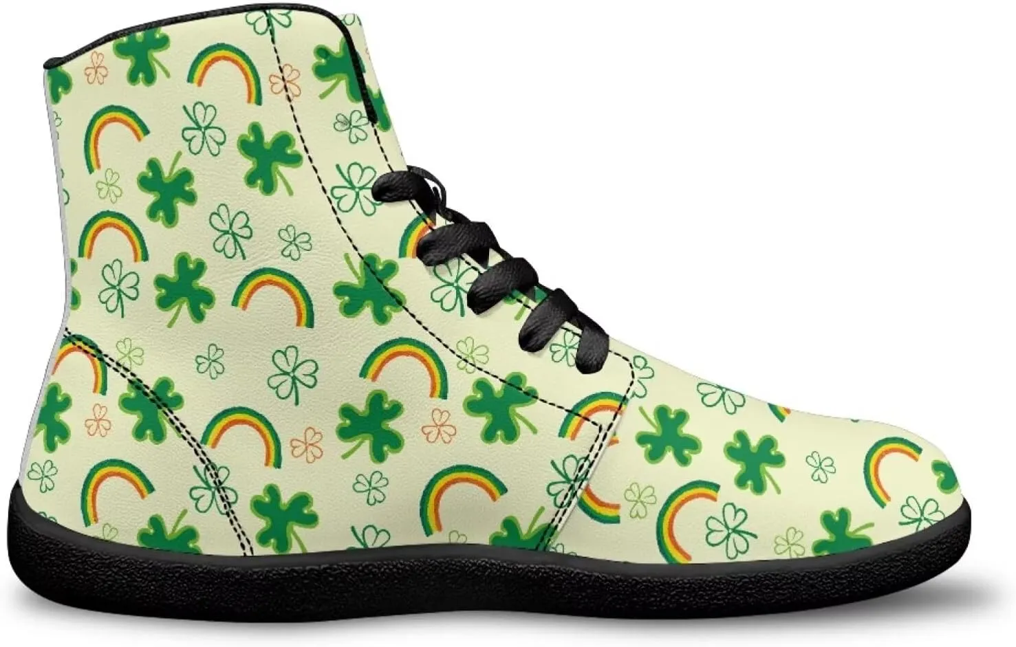 Mens Barefoot Shoes High Top Wide Toe Footwear with Zero Drop Sole Anti Slip Lace Up Ankle Boots for Walking