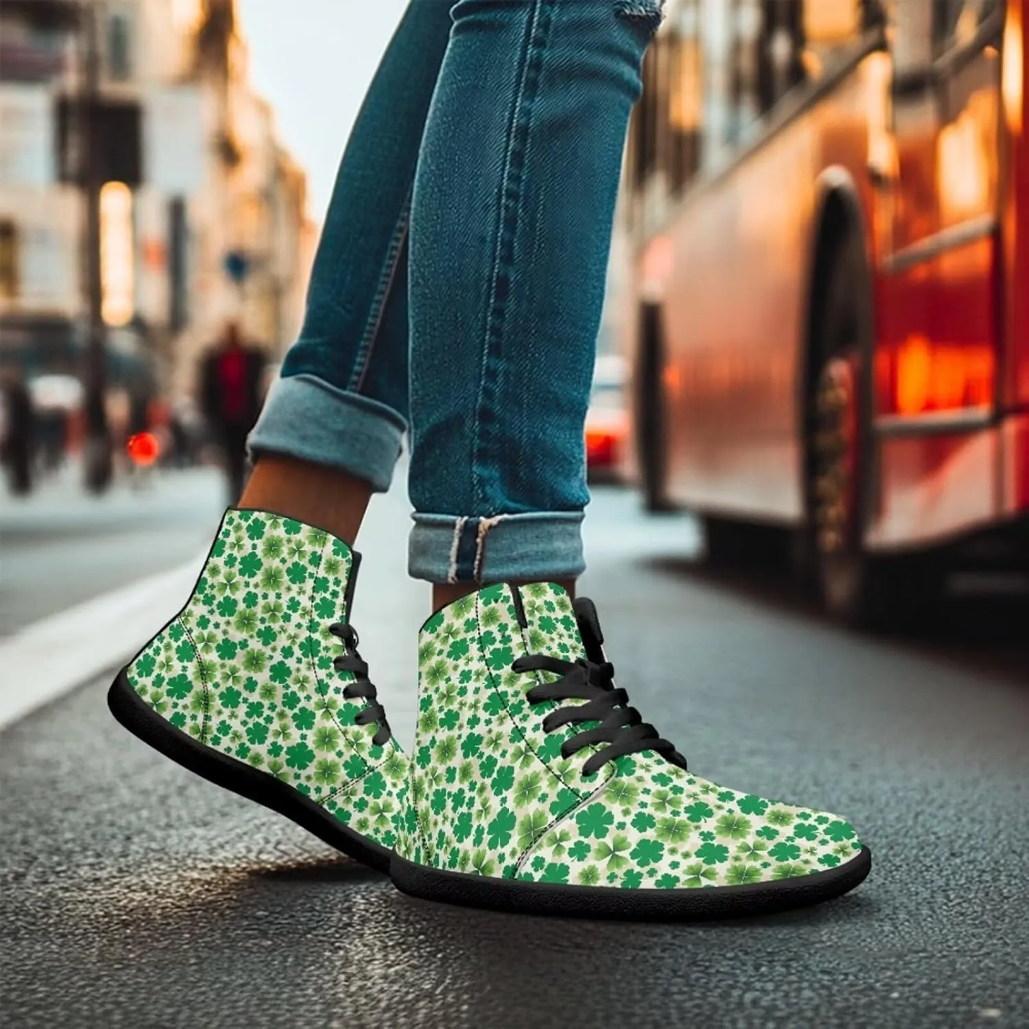 Mens Barefoot Shoes High Top Wide Toe Footwear with Zero Drop Sole Anti Slip Lace Up Ankle Boots for Walking
