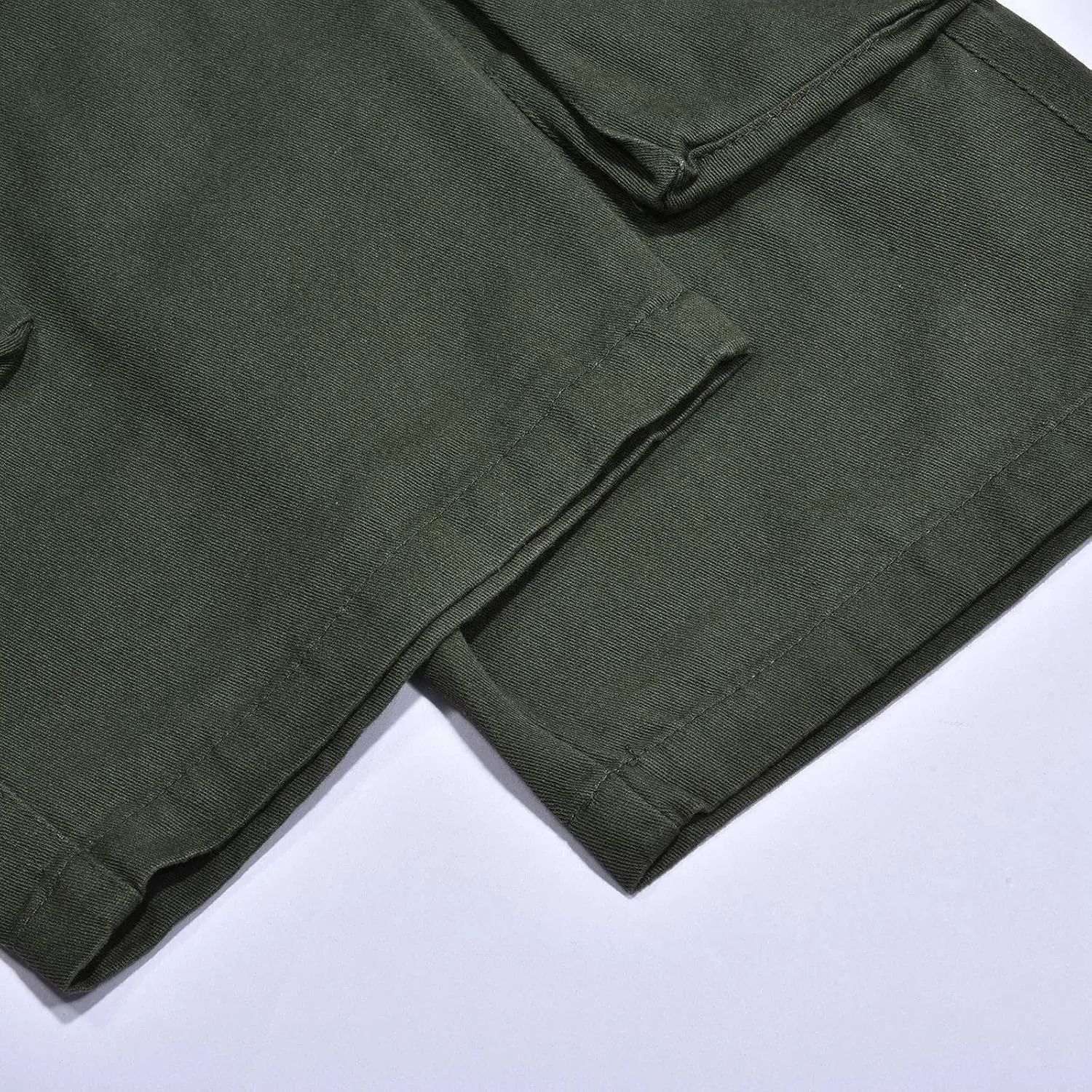 Mens Fashion Capri Cargo Pants Dressy Causal Tactical Hiking Pants Straight High Waist Loose Trendy Versatile Street Overalls