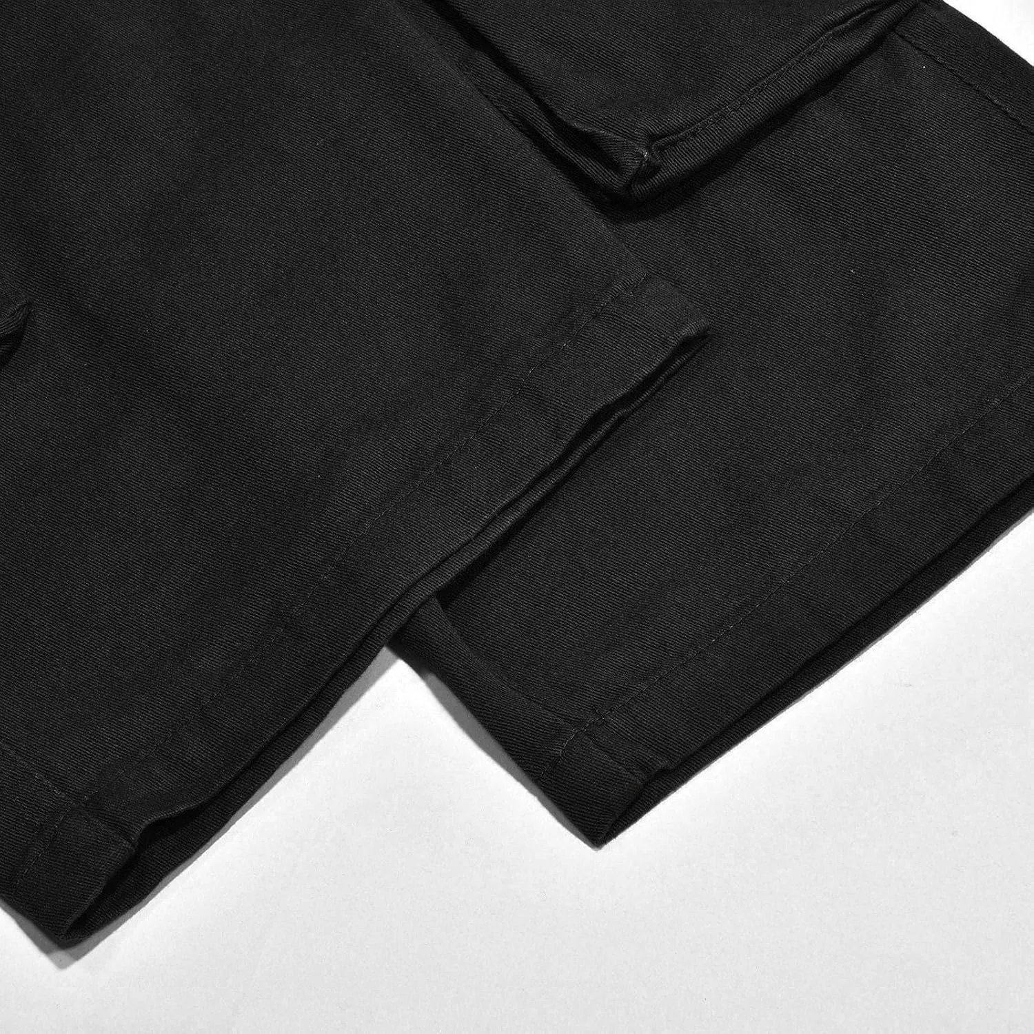Mens Fashion Capri Cargo Pants Dressy Causal Tactical Hiking Pants Straight High Waist Loose Trendy Versatile Street Overalls
