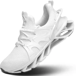 Men's Fashion Sneakers Breathable Mesh Running Shoes Blade Non Slip Casual Athletic Walking Shoes