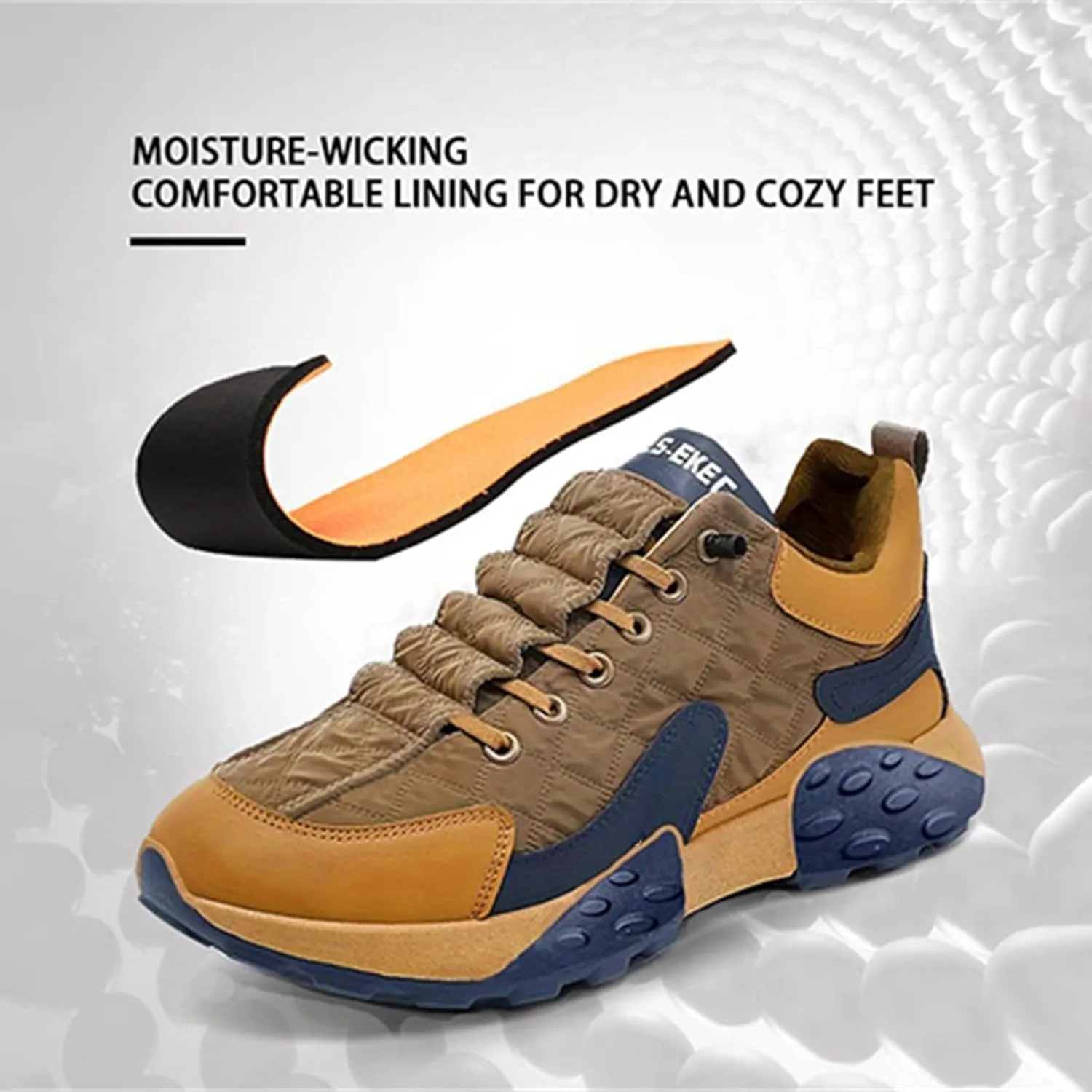 Men's Orthopedic Comfort Sneaker 2024 New Waterproof Non Slip Breathable Walking Shoes, Mens Slip On Running Shoes