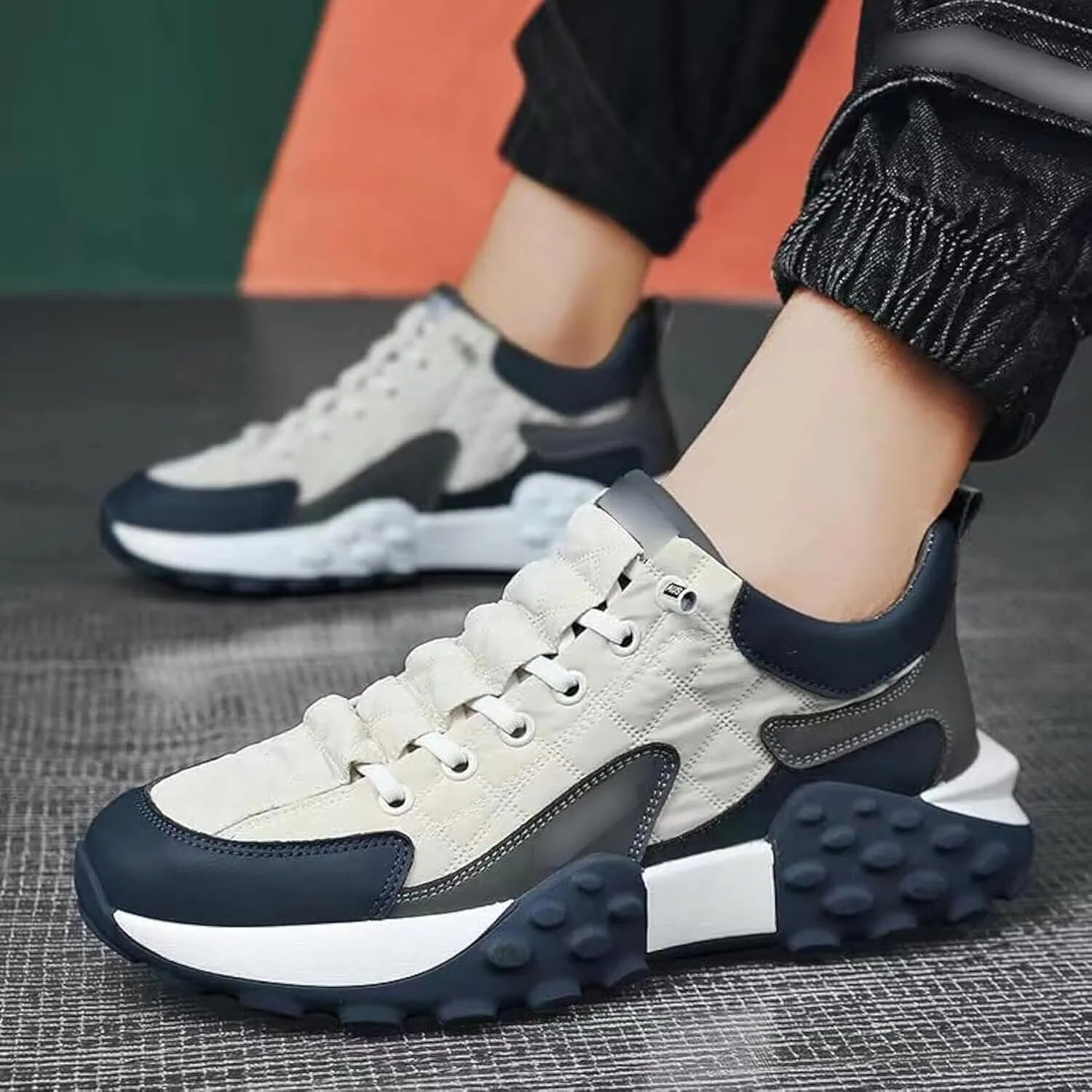 Men's Orthopedic Comfort Sneaker 2024 New Waterproof Non Slip Breathable Walking Shoes, Mens Slip On Running Shoes