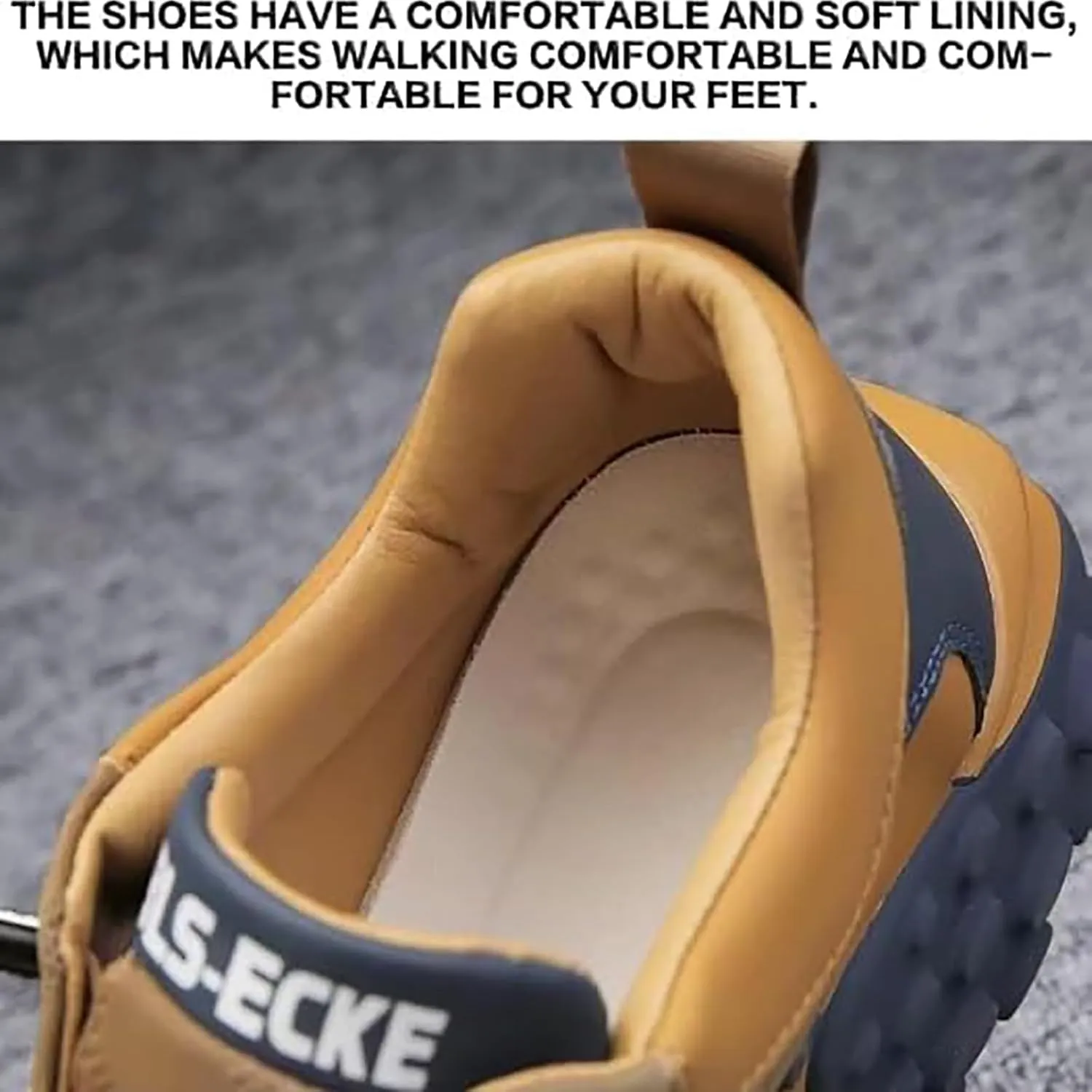 Men's Orthopedic Comfort Sneaker 2024 New Waterproof Non Slip Breathable Walking Shoes, Mens Slip On Running Shoes