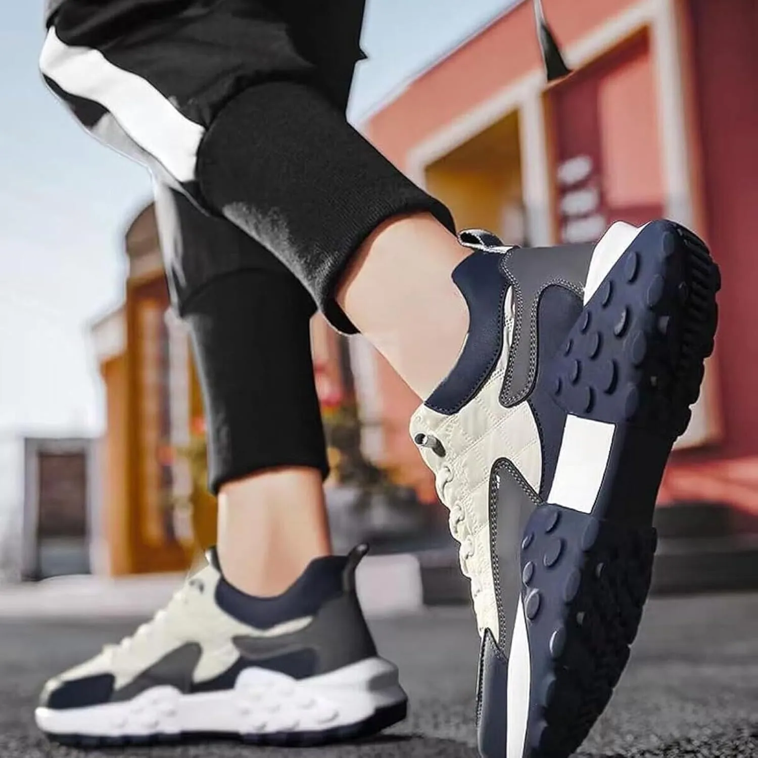 Men's Orthopedic Comfort Sneaker 2024 New Waterproof Non Slip Breathable Walking Shoes, Mens Slip On Running Shoes