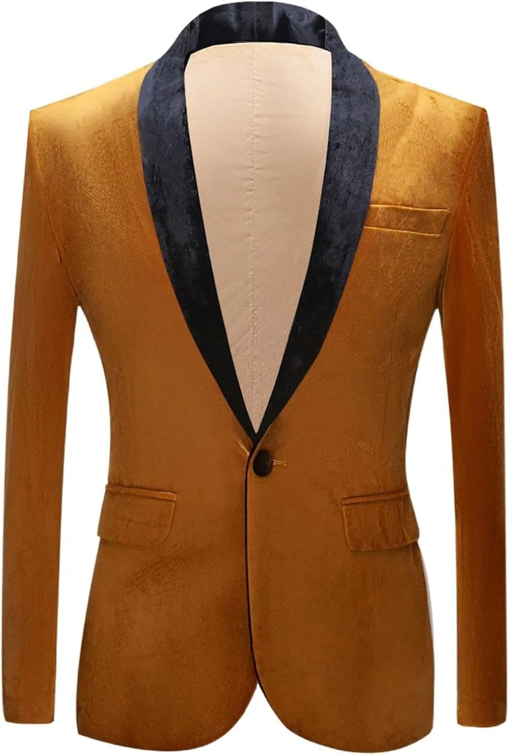 Men's Suits Slim-fit Velvet Casual European Formal Blazer for Men