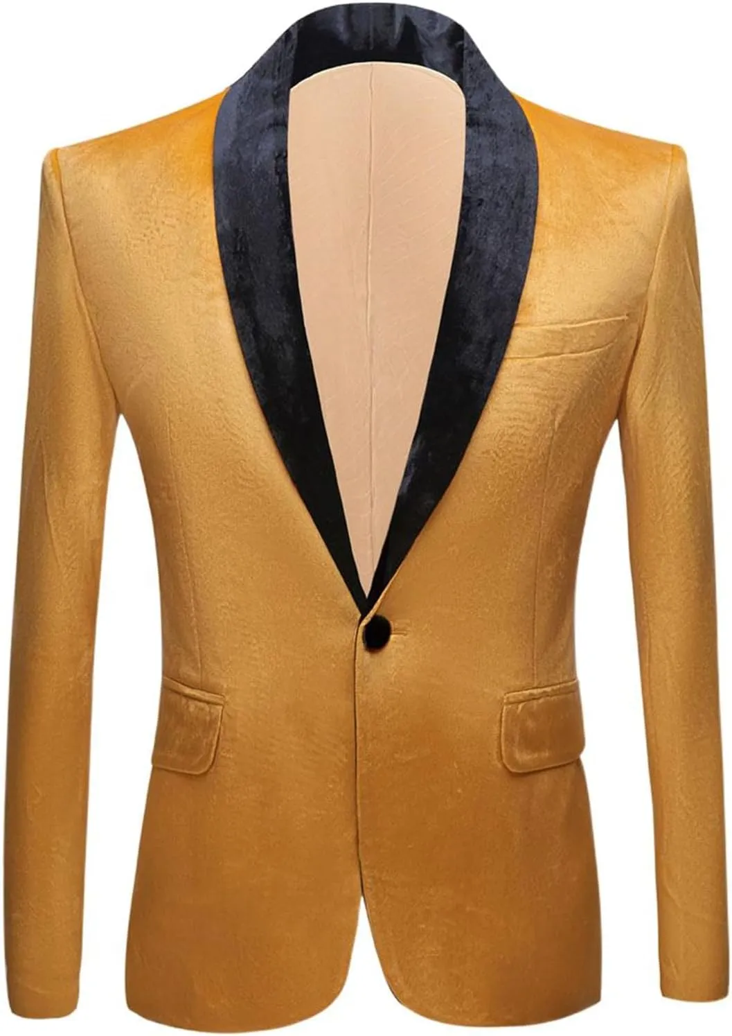 Men's Suits Slim-fit Velvet Casual European Formal Blazer for Men