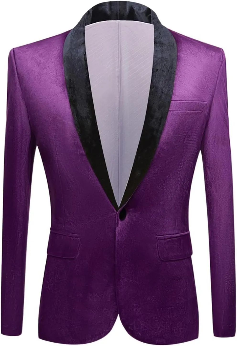 Men's Suits Slim-fit Velvet Casual European Formal Blazer for Men