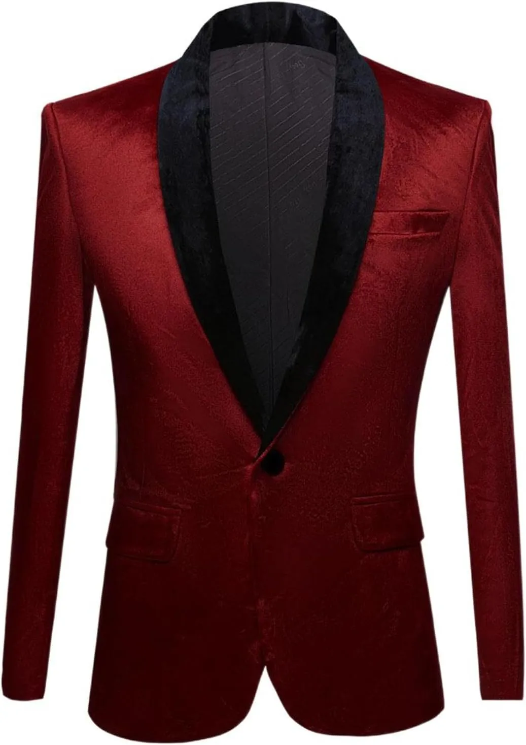 Men's Suits Slim-fit Velvet Casual European Formal Blazer for Men