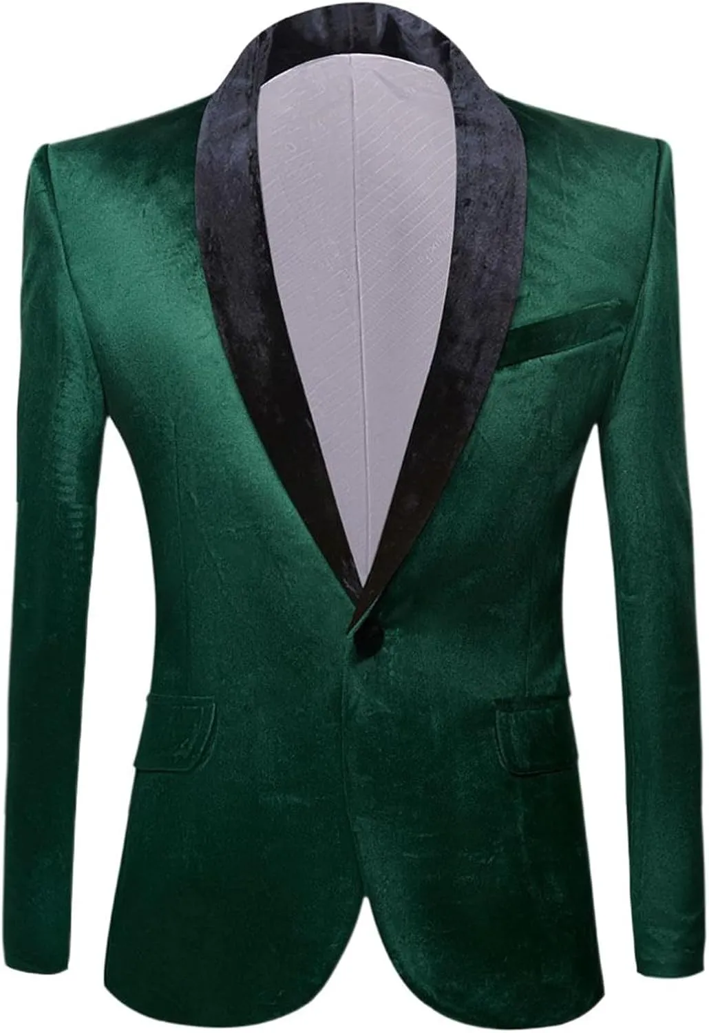 Men's Suits Slim-fit Velvet Casual European Formal Blazer for Men