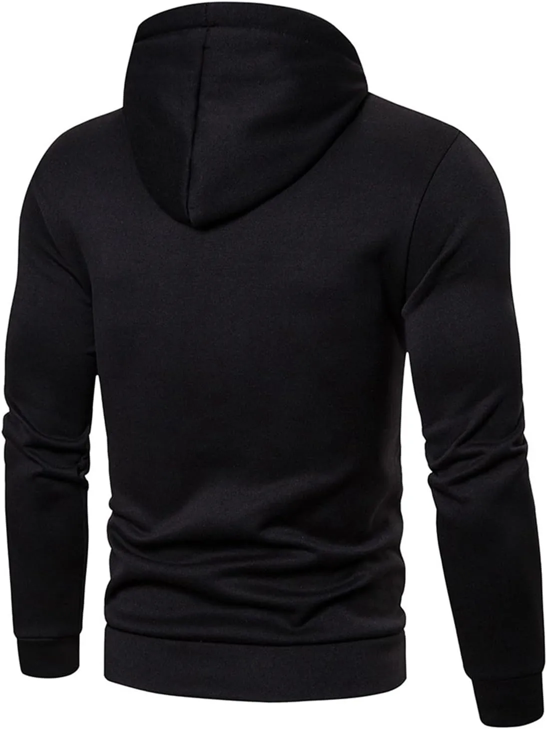 Mens Sweatshirt Cool Trendy Long Sleeve Lightweight Drawstring Sweatshirt Athletic Sports Fashion Pullover