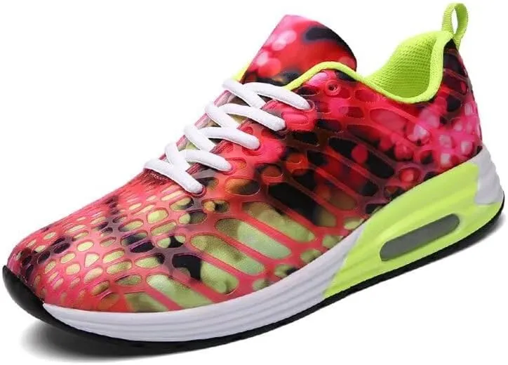 Men's Women's Mixed Color Fashion Air Sole Walking Sneakers for Sport