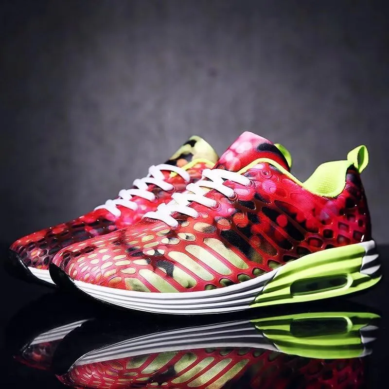 Men's Women's Mixed Color Fashion Air Sole Walking Sneakers for Sport