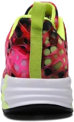 Men's Women's Mixed Color Fashion Air Sole Walking Sneakers for Sport