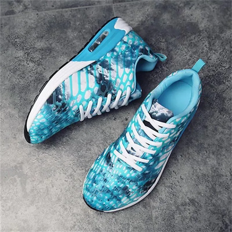 Men's Women's Mixed Color Fashion Air Sole Walking Sneakers for Sport