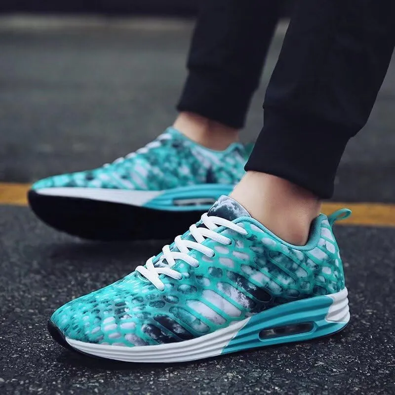 Men's Women's Mixed Color Fashion Air Sole Walking Sneakers for Sport