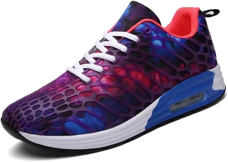 Men's Women's Mixed Color Fashion Air Sole Walking Sneakers for Sport