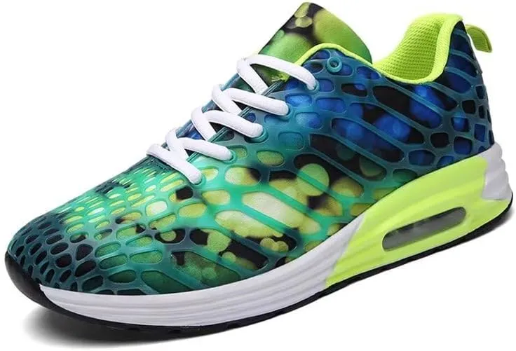 Men's Women's Mixed Color Fashion Air Sole Walking Sneakers for Sport