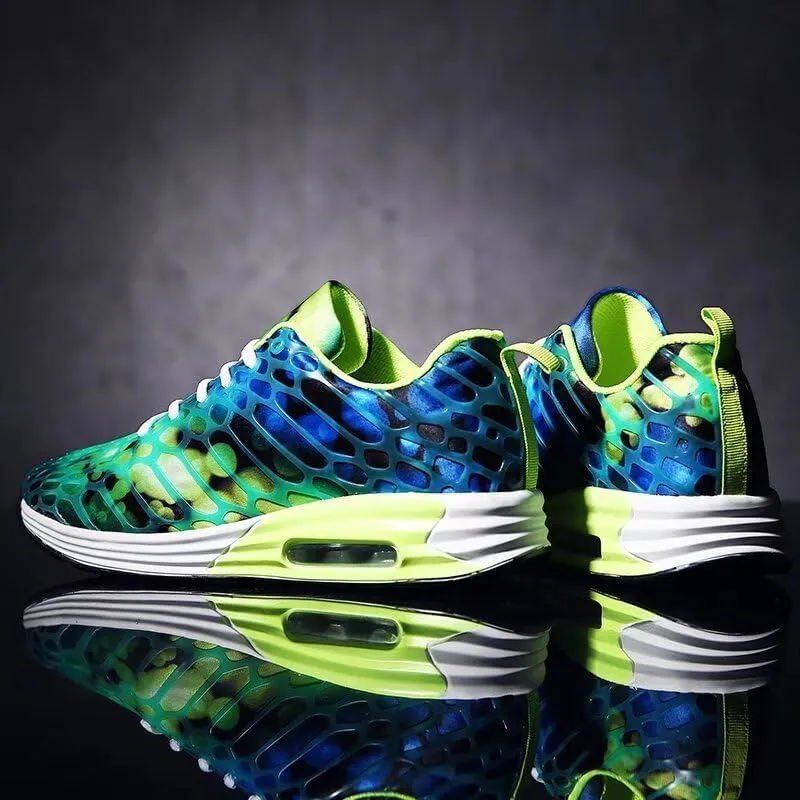 Men's Women's Mixed Color Fashion Air Sole Walking Sneakers for Sport